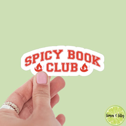 Spicy book club sticker, book stickers, kindle, laptop, bookstagram, spicy romance, smut stickers, bookish sticker, smutty, vinyl
