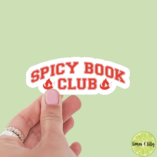Spicy book club sticker, book stickers, kindle, laptop, bookstagram, spicy romance, smut stickers, bookish sticker, smutty, vinyl