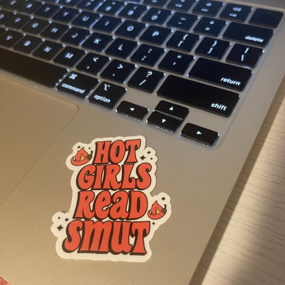 Hot girls read smut sticker, book stickers, kindle, laptop, booktok, spicy romance, smut stickers, bookish sticker, dirty books