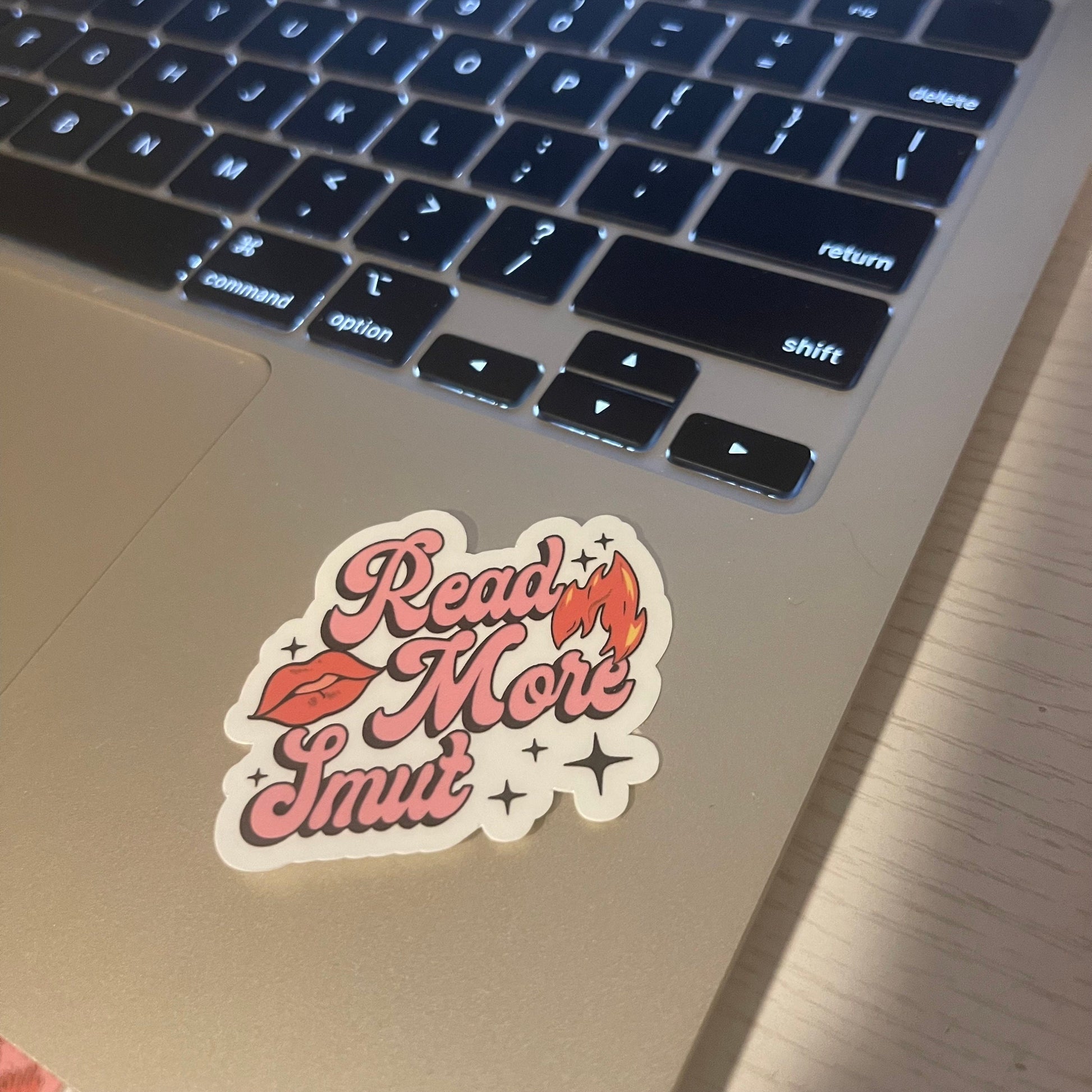 Read more smut sticker, book stickers, kindle, laptop, booktok, spicy romance, smut stickers, bookish sticker, dirty books