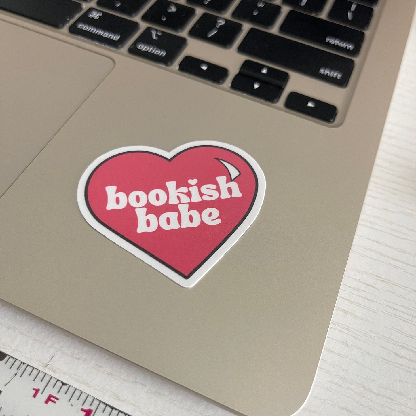Bookish Babe heart bookish stickers, book lover, book stickers, kindle, laptop, romance reader, booktok, smut stickers, smutty