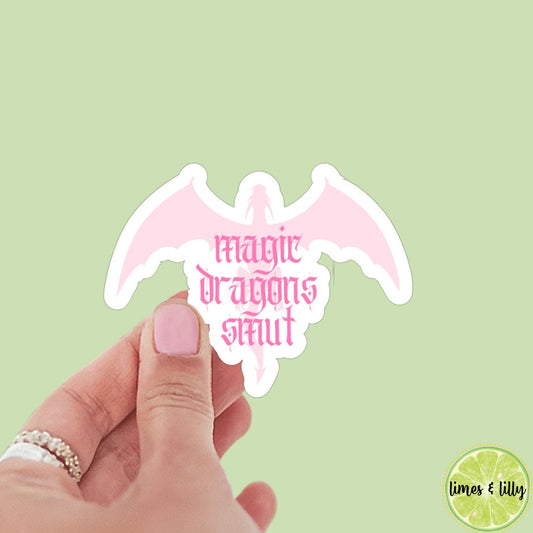 Magic Dragons Smut sticker, book stickers, kindle, laptop, bookstagram, spicy romance, smut stickers, bookish sticker, romantasy