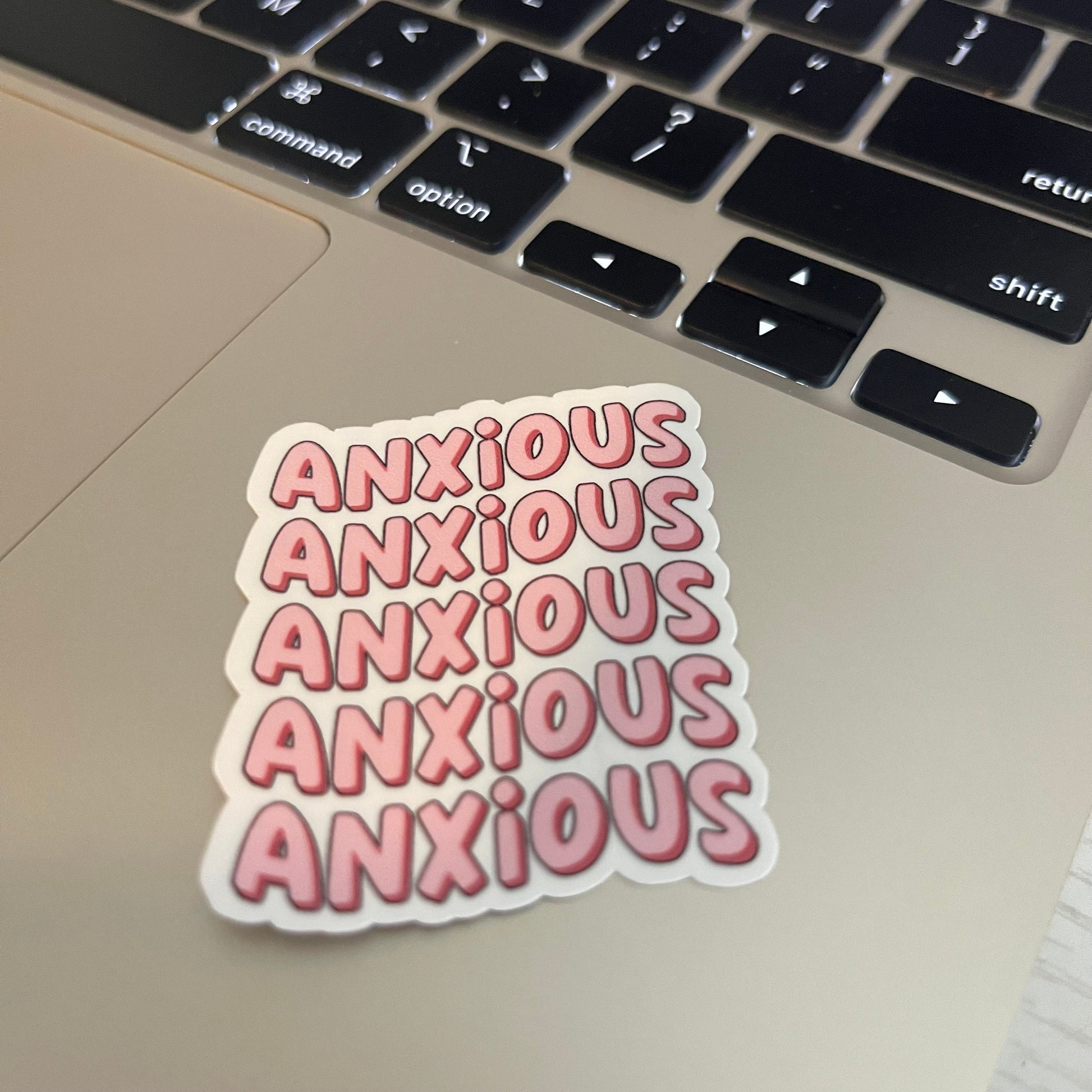 Anxious Girly Sticker, Mental Health Sticker, Therapy Sticker, Anxiety Sticker, Anxious Girl Sticker, Funny Anxiety Sticker, bookish kindle