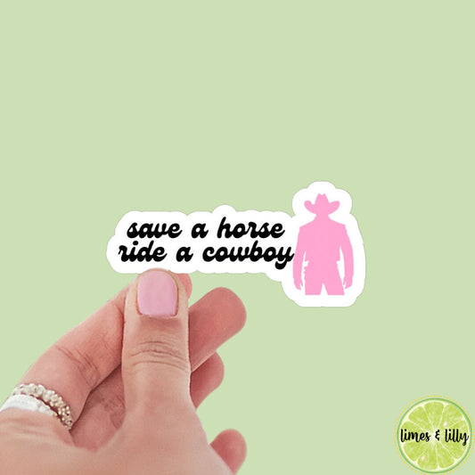 Cowboy romance man stickers, cowboy romance era, kindle, romance reader, save a horse, cowboy hat, water bottle, tumbler, bookish stickers