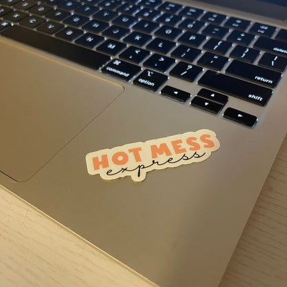 Hot Mess Express sticker, book stickers, kindle, laptop, spicy romance, bookish stickers, decal, water bottle, mom