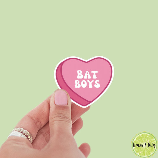 Bookish Boyfriend sticker, Bat Boys, ACOTAR, book inspired, bookish stickers, kindle, laptop, decal, romantasy book merch, heart