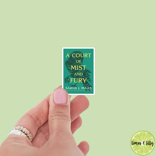 A Court of Mist and Fury Book Sticker, Vinyl, Book Inspired, Kindle Sticker, ACOMAF, Bookish Stickers, Rhysand, Bat Boys