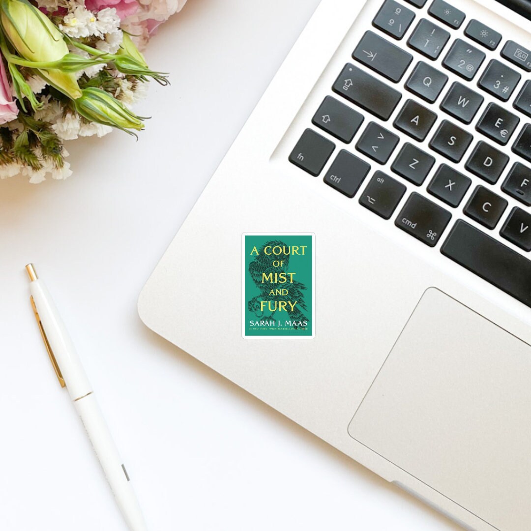 A Court of Mist and Fury Book Sticker, Vinyl, Book Inspired, Kindle Sticker, ACOMAF, Bookish Stickers, Rhysand, Bat Boys