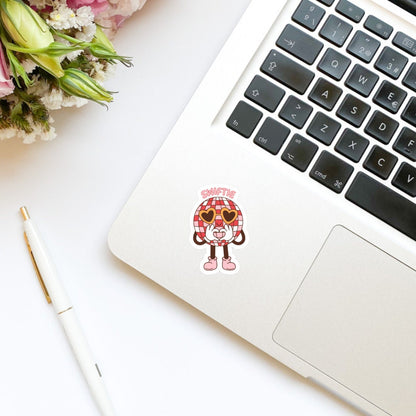 TS Retro Disco ball heart sticker, book stickers, kindle, laptop, bookish stickers, decal, water bottle, TTPD