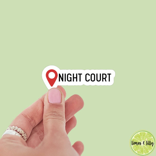 Night Court Location Pin sticker, ACOTAR, starlight, book inspired, bookish stickers, bat boys, decal, romantasy, home, map