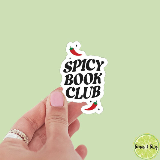 Spicy Book Club bookish stickers, romance era, book stickers, kindle, laptop, romance reader, booktok, bookstagram, smut stickers