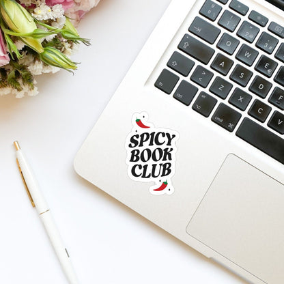 Spicy Book Club bookish stickers, romance era, book stickers, kindle, laptop, romance reader, booktok, bookstagram, smut stickers