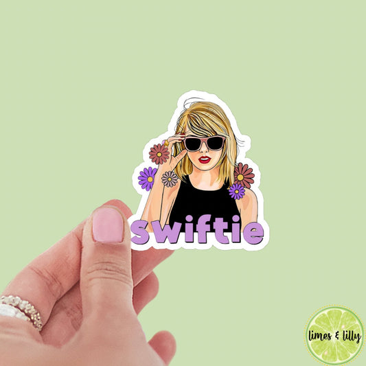 TS Sunglasses Floral Vinyl sticker, book stickers, kindle, laptop, bookish stickers, decal, water bottle, TTPD