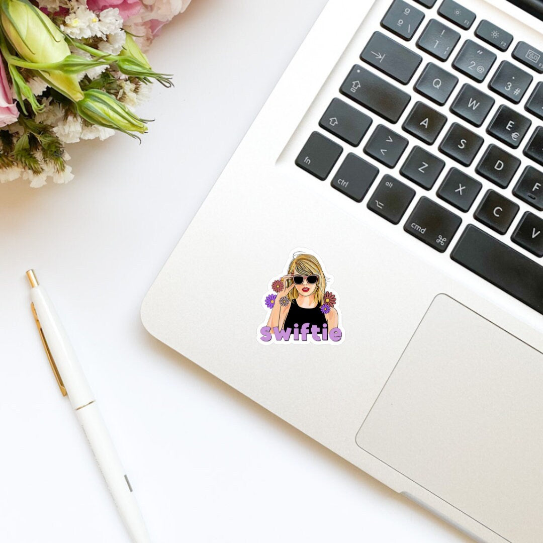 TS Sunglasses Floral Vinyl sticker, book stickers, kindle, laptop, bookish stickers, decal, water bottle, TTPD