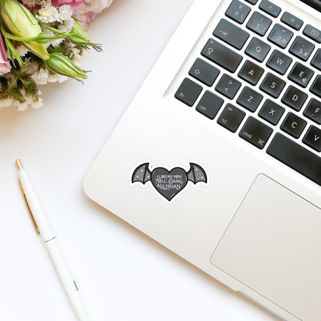 I Like My Men Tall, Dark, and Illyrian Vinyl Sticker | ACOTAR | Bat Boys | Romantasy | ACOMAF | Bookish Stickers | Bookish Gift