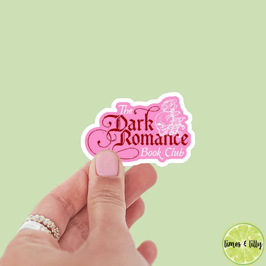 The Dark Romance Book Club Pink Sticker | bookish stickers | kindle stickers | laptop | spicy romance | book stickers | decal |water bottle