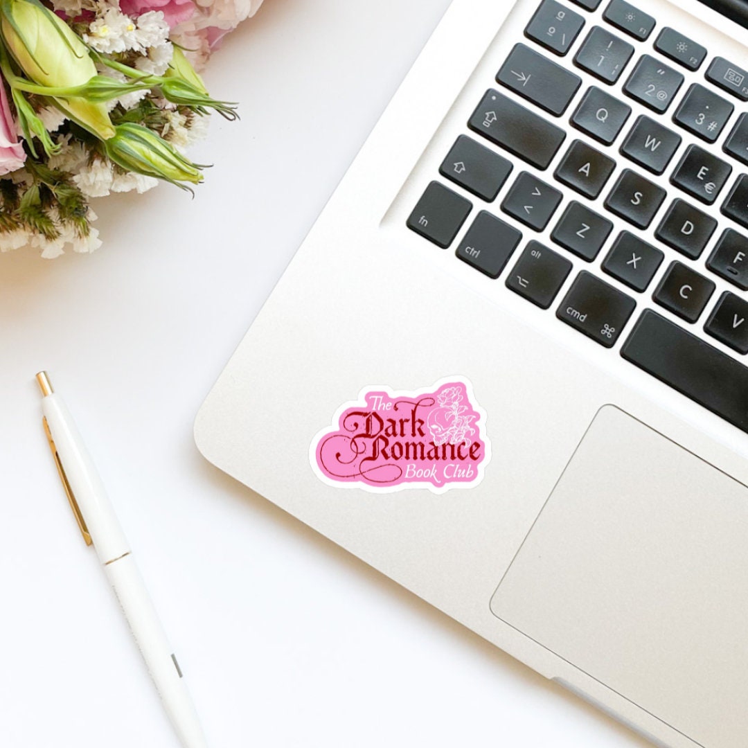 The Dark Romance Book Club Pink Sticker | bookish stickers | kindle stickers | laptop | spicy romance | book stickers | decal |water bottle