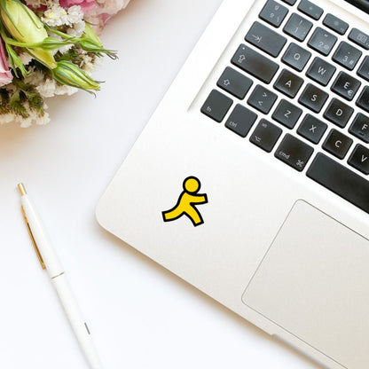 AIM | America Online Sticker | AOL Instant Messenger | Funny Y2K 90s Sticker | Retro Sticker | Nostalgia Vinyl Sticker | Kindle