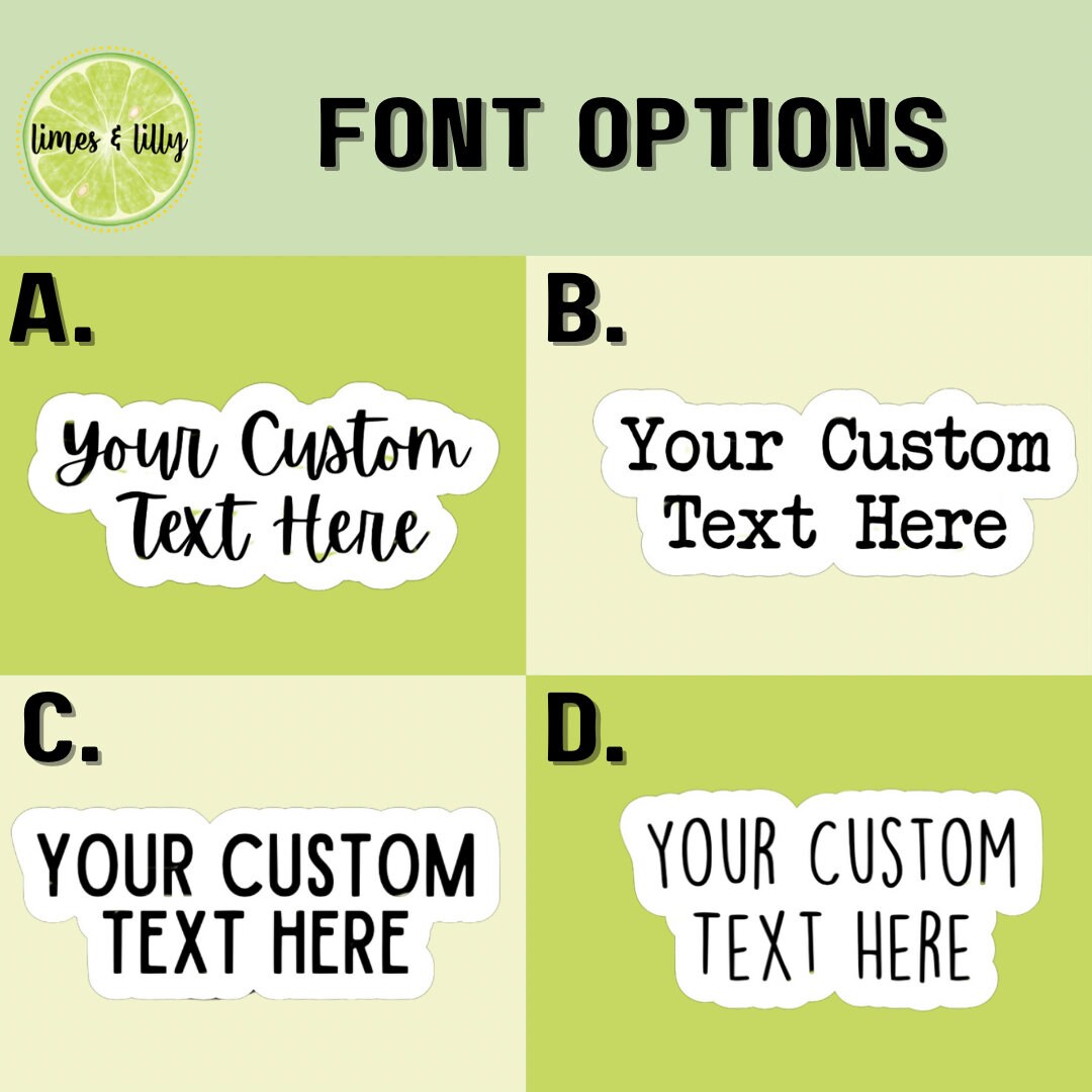 Custom Sticker | Custom Text Sticker | Custom Phrase Sticker | Personalized | Kindle Sticker | Water Bottle Sticker | Laptop Sticker