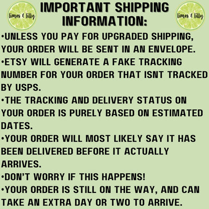a green poster with the words important shipping information