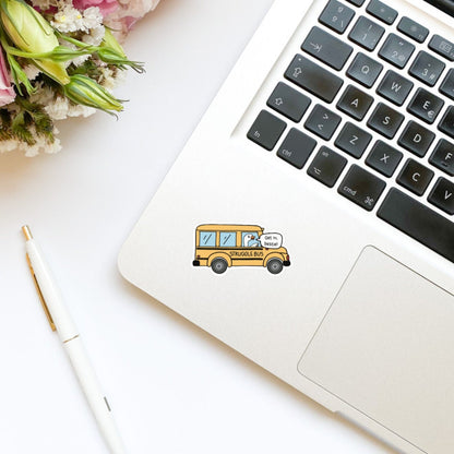 Struggle Bus Goose Funny Sticker | Trendy Sticker | Kindle Sticker | Book Club | Bookish Sticker | Farm Animals | Die Cut | Decal | Geese