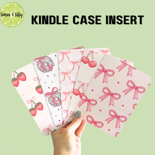 Kindle Insert for Clear Case | Coquette Bow | Cardstock Insert | Bookish Gift | Ereader | Kindle Accessories | Book Merch