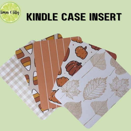 Kindle Insert for Clear Case | Fall Cozy Vibes | Cardstock Insert | Bookish Gift | Ereader | Kindle Accesories | Book Merch