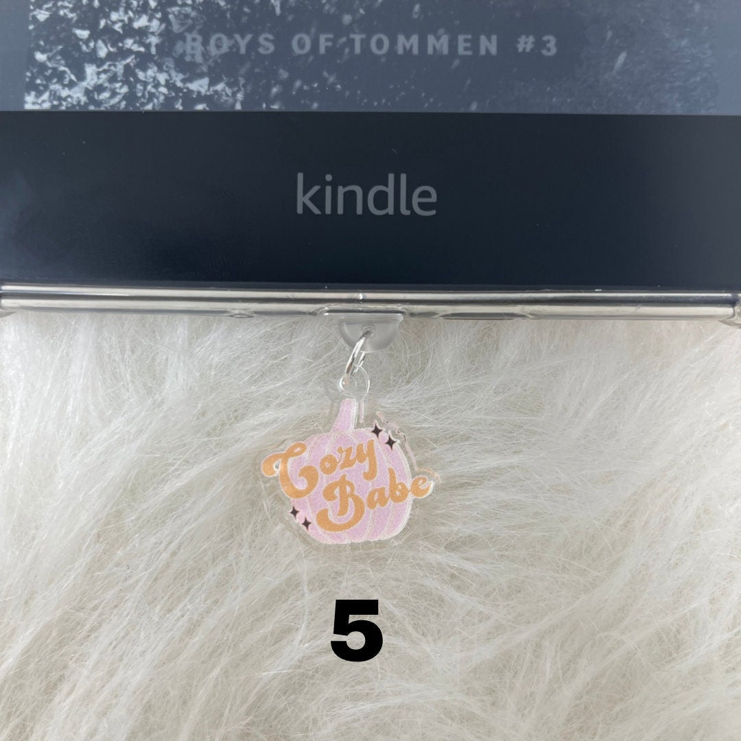 Kindle Charm, Phone Charm, USB Charm, Kindle Dust Plug Charm, Bookish Merch, Bookish Gifts, USB Plug, Kindle Accessories, Halloween, Fall