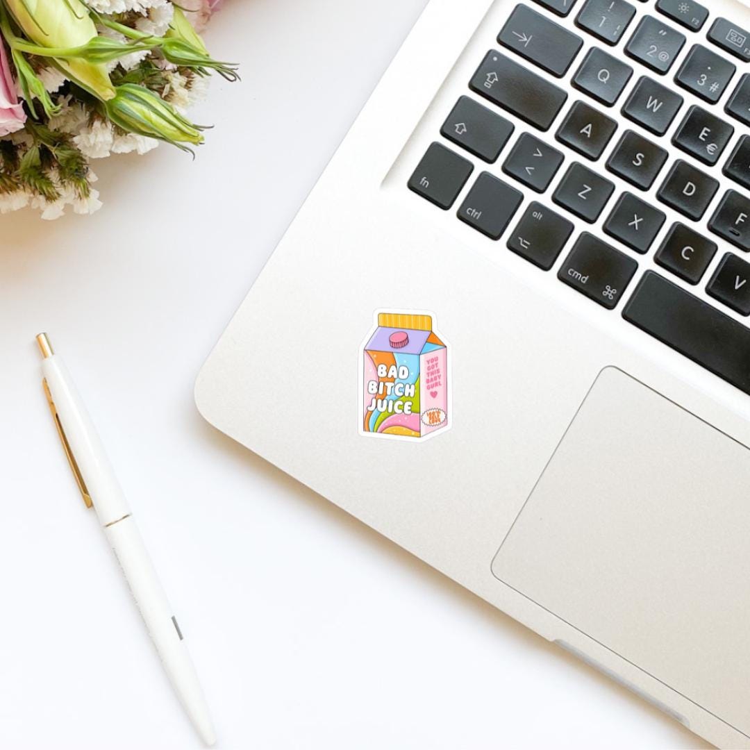 Bad Bitch Juice Box Sticker | Kindle Stickers | Bookish Stickers | Romance Reader | Mood Reader