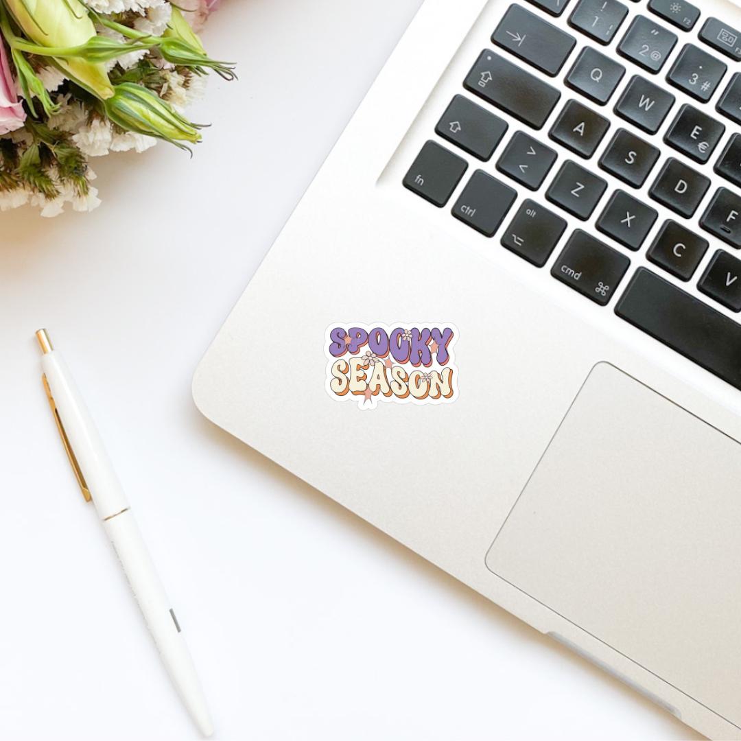 Spooky Season Halloween Fall Sticker | Water Bottle Sticker | Bookish Stickers | Kindle Stickers