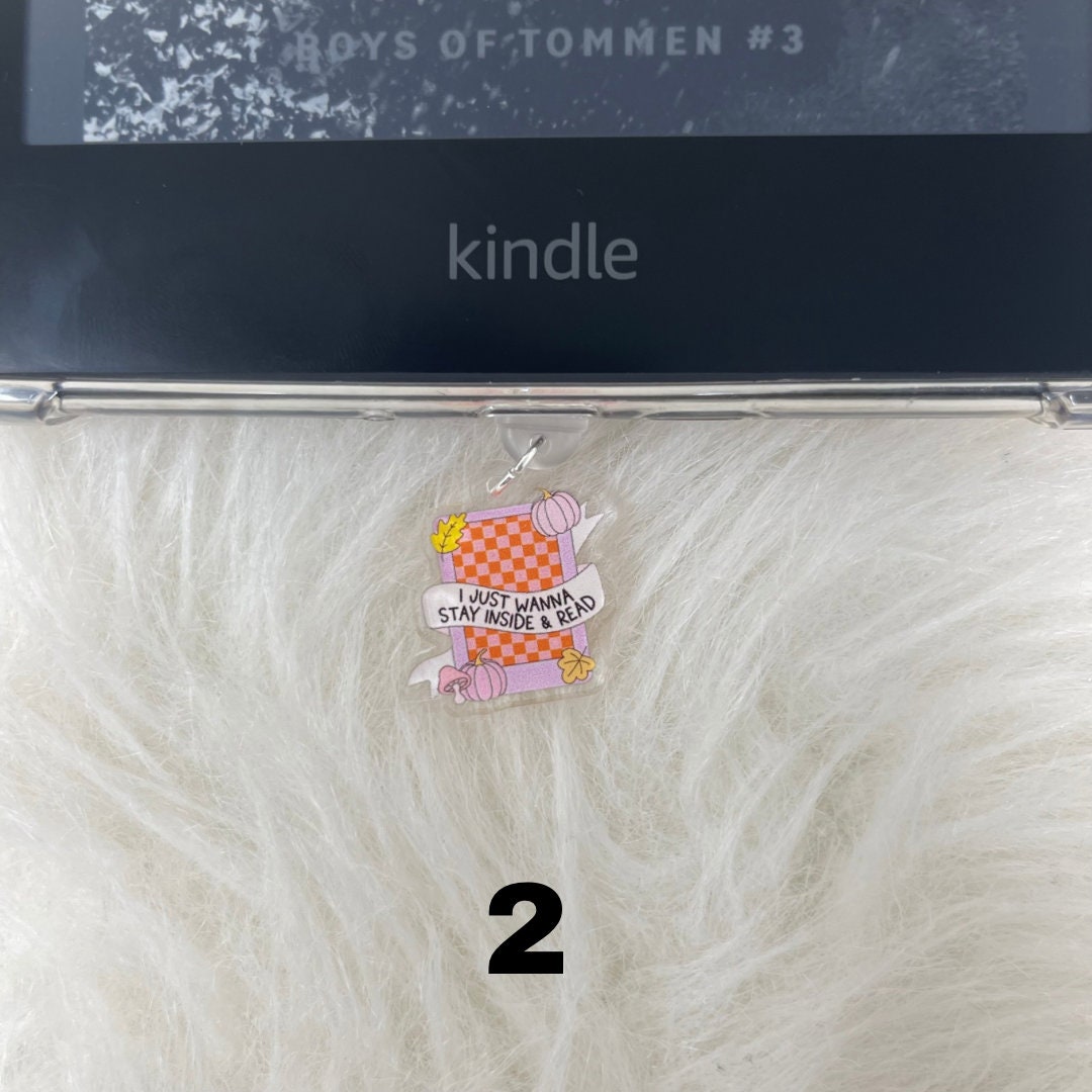 Kindle Charm, Phone Charm, USB Charm, Kindle Dust Plug Charm, Bookish Merch, Bookish Gifts, USB Plug, Kindle Accessories, Halloween, Fall