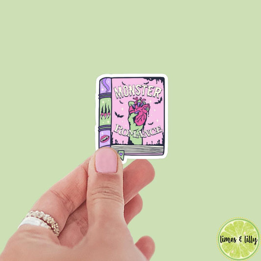 Monster Romance Book Sticker | Romance Tropes | Sports Romance | Bookish stickers | kindle stickers | laptop | spicy romance |