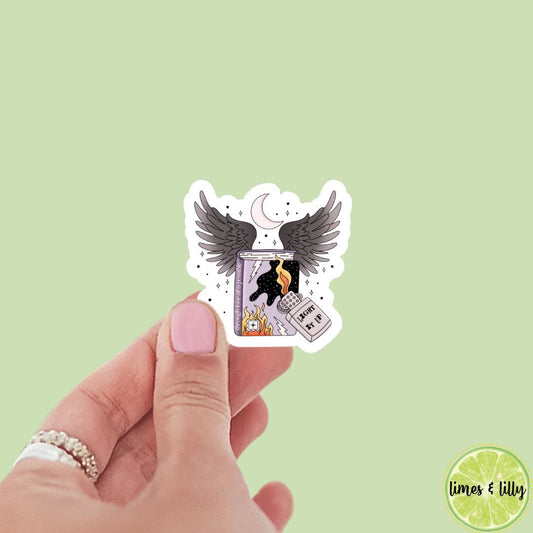 Light It Up Crescent City Wings Sticker, Vinyl, Book Inspired, Kindle Sticker, Bookish Stickers