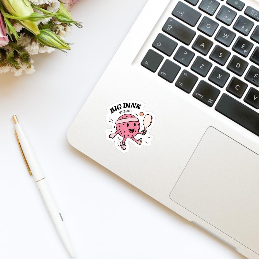 Big Dink Energy Pickleball Sticker | Kindle Sticker | Laptop Sticker | Water Bottle Sticker | Pickle Ball | Sports | Funny Sticker | Trendy