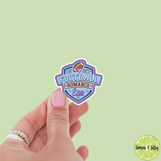 In My Football Romance Era Sticker | Romance Tropes | Sports Romance | Bookish stickers | kindle stickers | laptop | spicy romance | book