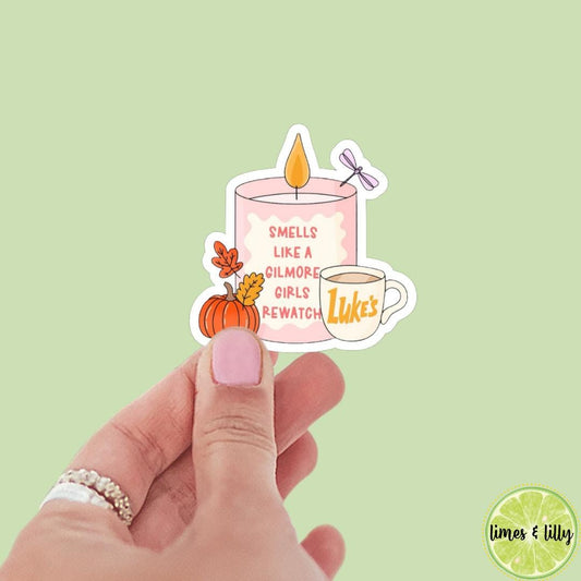 Gilmore Girls Sticker | Smells Like a Girlmore Girls Rewatch Sticker | TV Show Inspired | Kindle Sticker | Bookish Stickers |