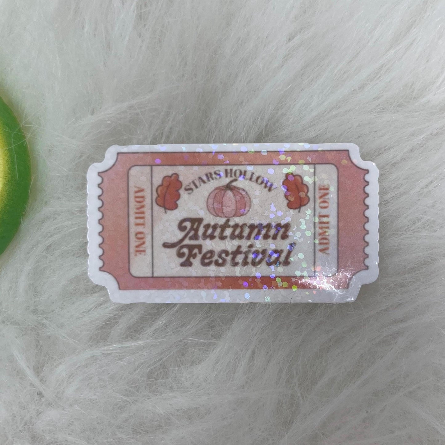 Gilmore Girls Vinyl Sticker | Stars Hollow Autumn Festival Admission Ticket Sticker | TV Show Inspired | Kindle Stickers | Bookish Stickers
