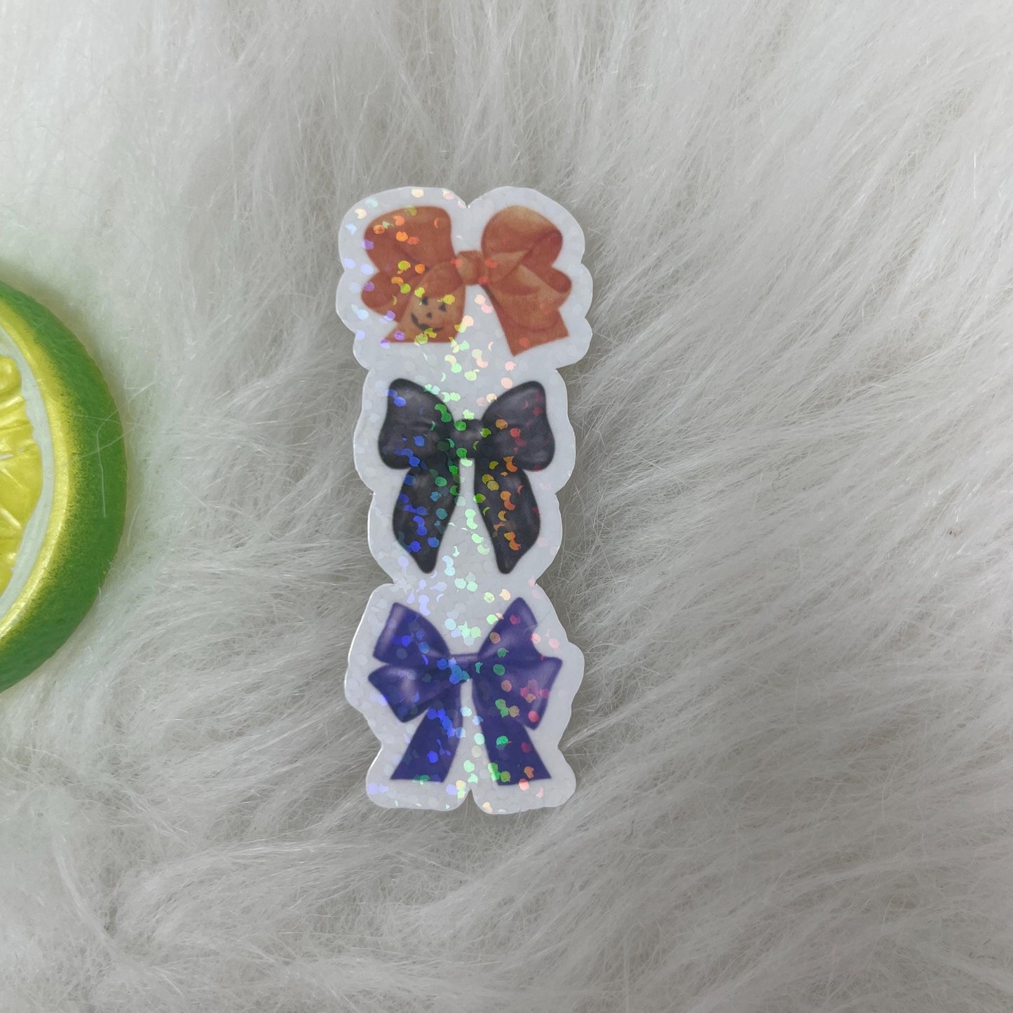 Halloween Fall Coquette Bows Stack Sticker | Water Bottle Sticker | Bookish Stickers | Kindle Stickers