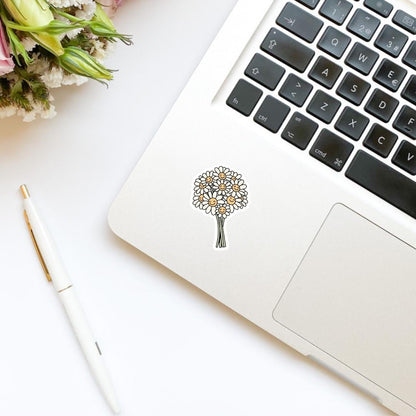 Flower Floral Daisy Bouquet Spring Summer Sticker | Kindle Sticker | Bookish Stickers | Laptop Sticker |