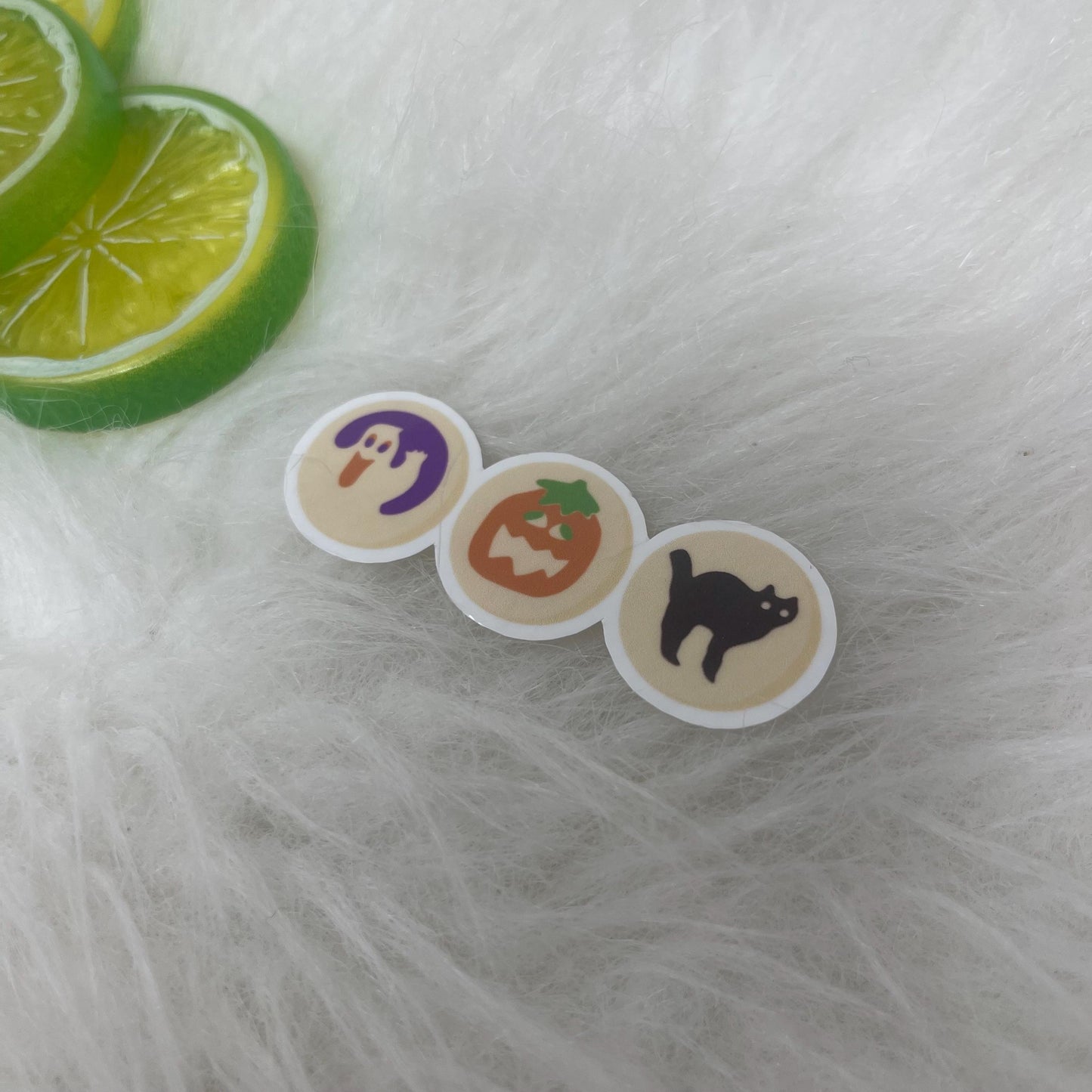 Halloween Cookies Sticker | Ghost, Pumpkin, Black Cat Cookies Sticker | Kindle Stickers | Vinyl Sticker | Laptop | Water Bottle