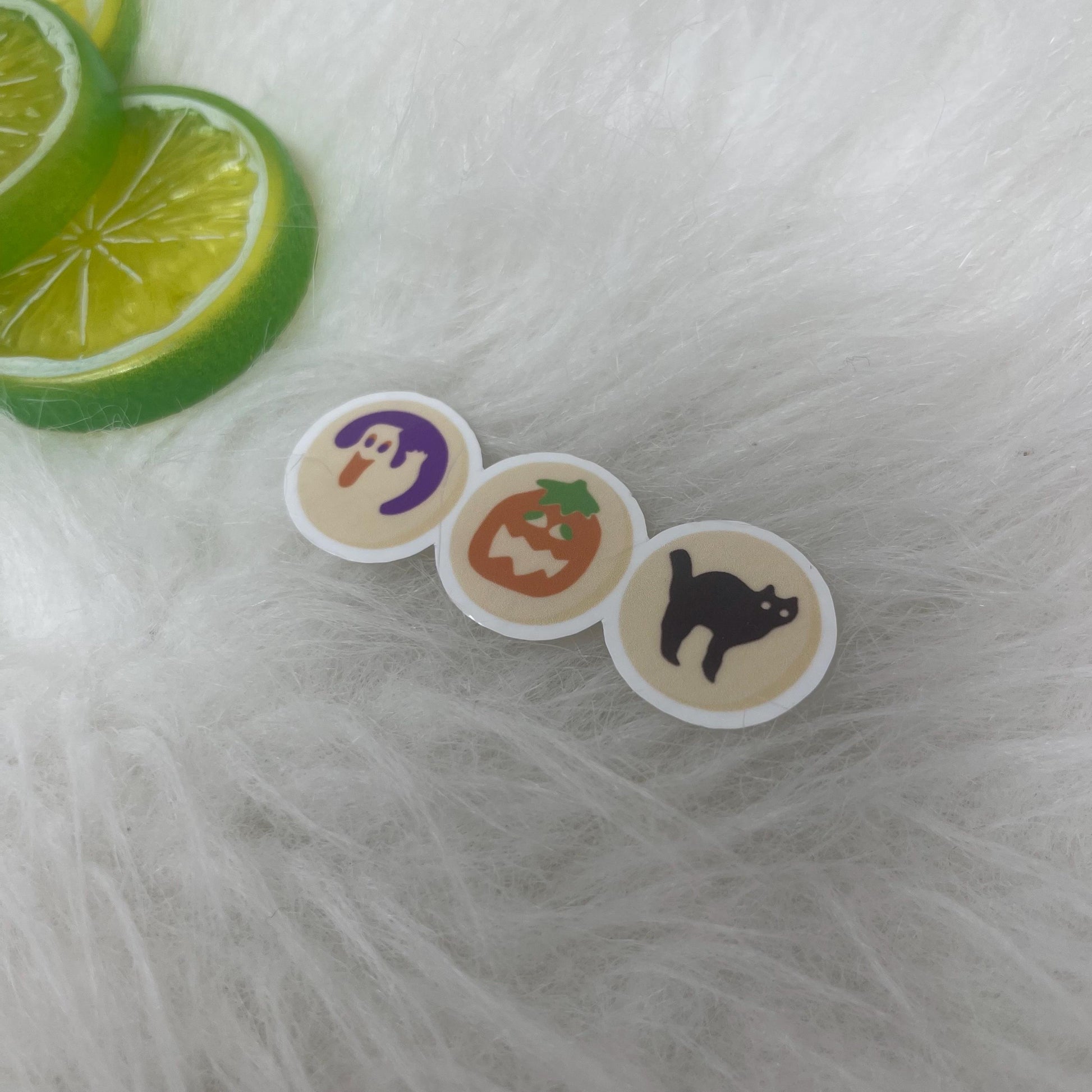 Halloween Cookies Sticker | Ghost, Pumpkin, Black Cat Cookies Sticker | Kindle Stickers | Vinyl Sticker | Laptop | Water Bottle