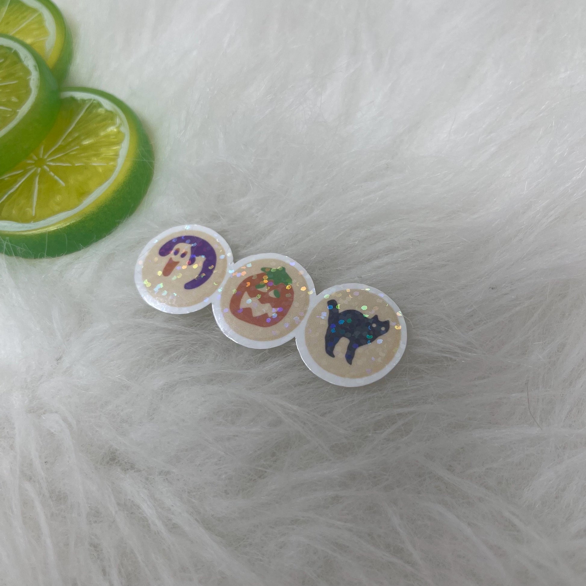Halloween Cookies Sticker | Ghost, Pumpkin, Black Cat Cookies Sticker | Kindle Stickers | Vinyl Sticker | Laptop | Water Bottle