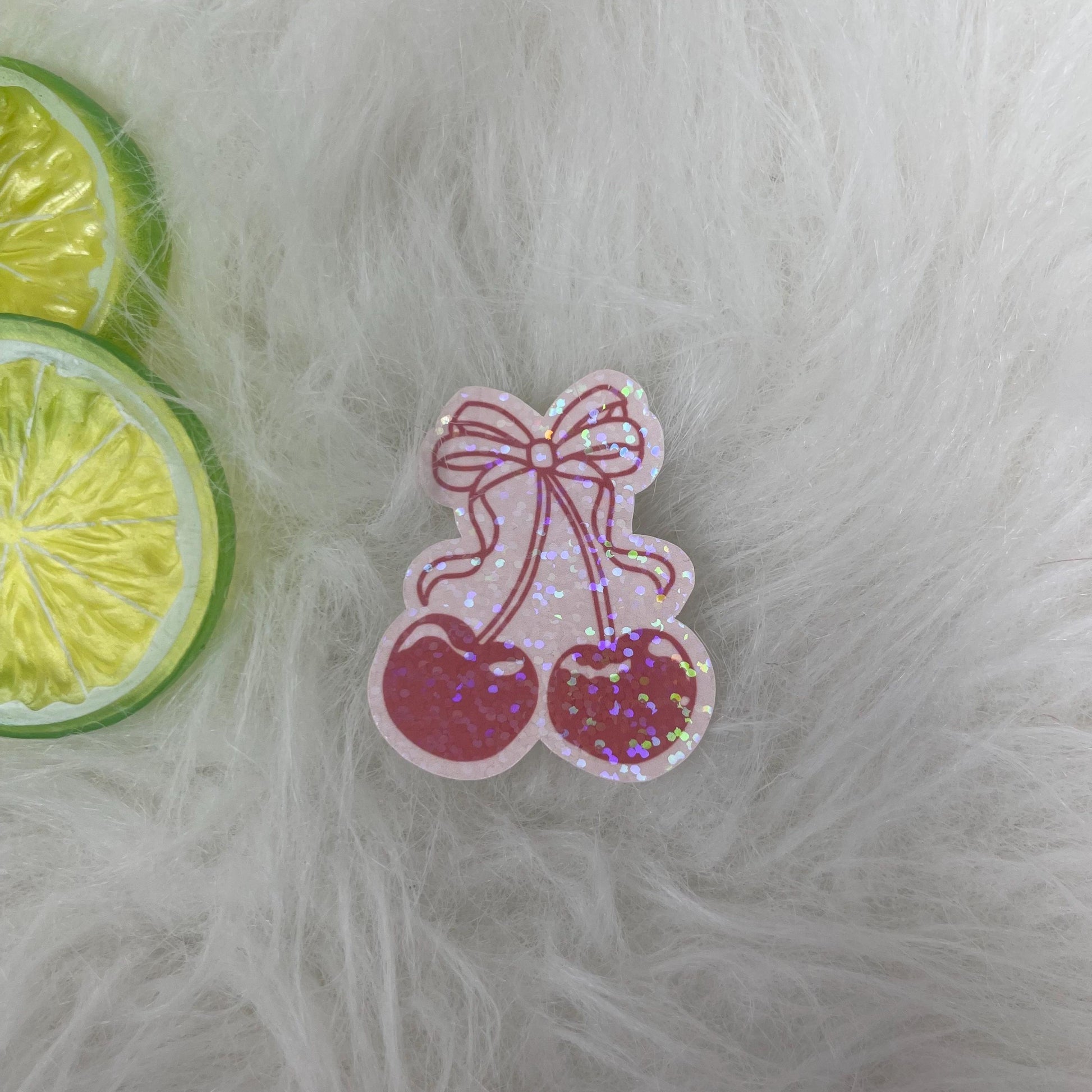Coquette Cherry Pink Sticker | Girly Sticker | Cute Sticker | Kindle Sticker | Bookish Sticker | Cute Stickers