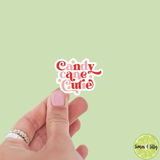 Candy Cane Cutie Sticker | Christmas Sticker | Holiday Sticker | Kindle Stickers | Vinyl Sticker | Laptop