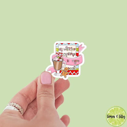 All I Want for Christmas is More Books Kindle Sticker | Christmas Sticker | Holiday Sticker | Kindle Stickers | Vinyl Sticker | Laptop