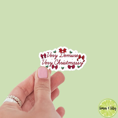 Very Demure Very Christmassy Cutesy Sticker | Christmas Sticker | Holiday Sticker | Kindle Stickers | Vinyl Sticker | Laptop