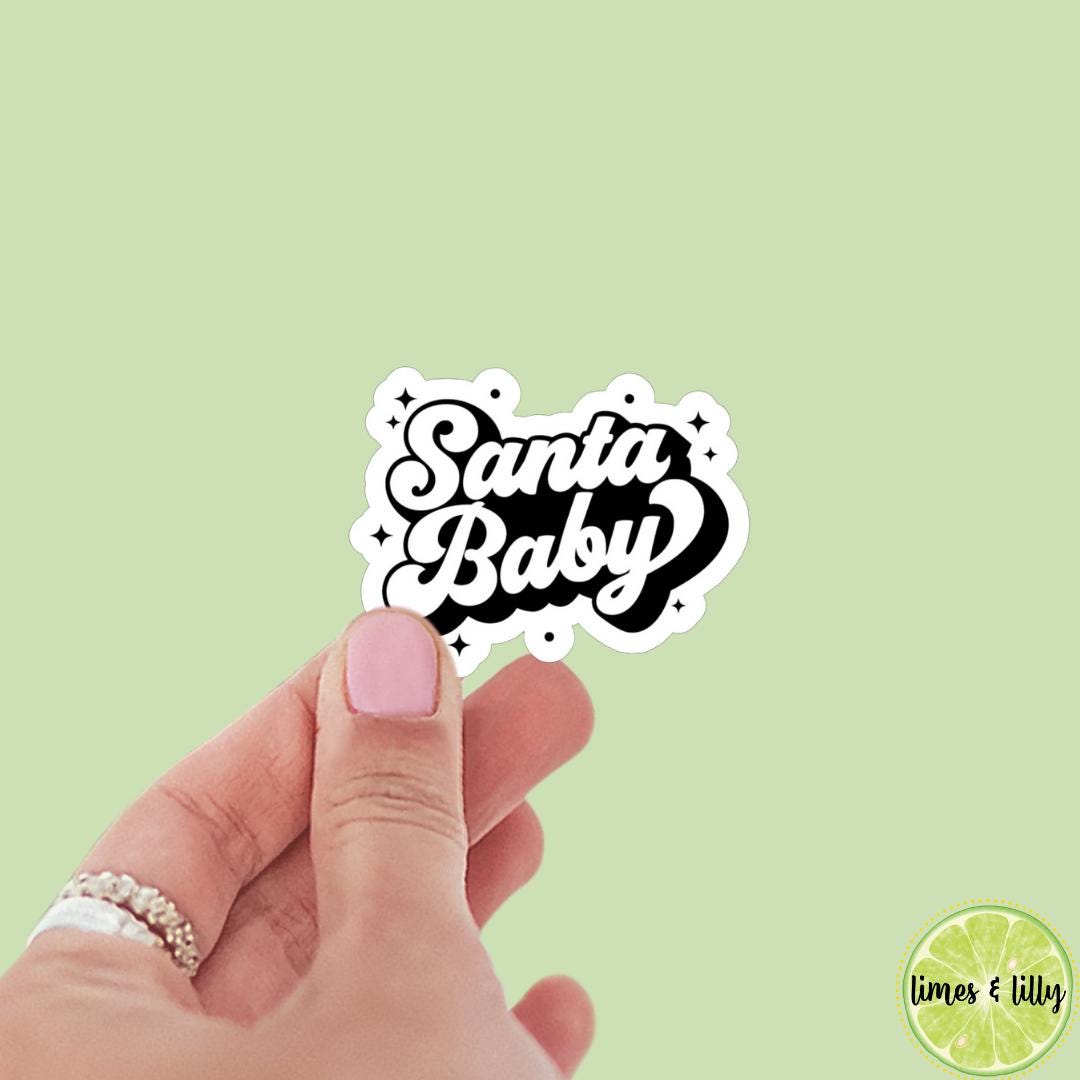 Santa Baby Sticker | Christmas Sticker | Holiday Sticker | Kindle Stickers | Vinyl Sticker | Laptop