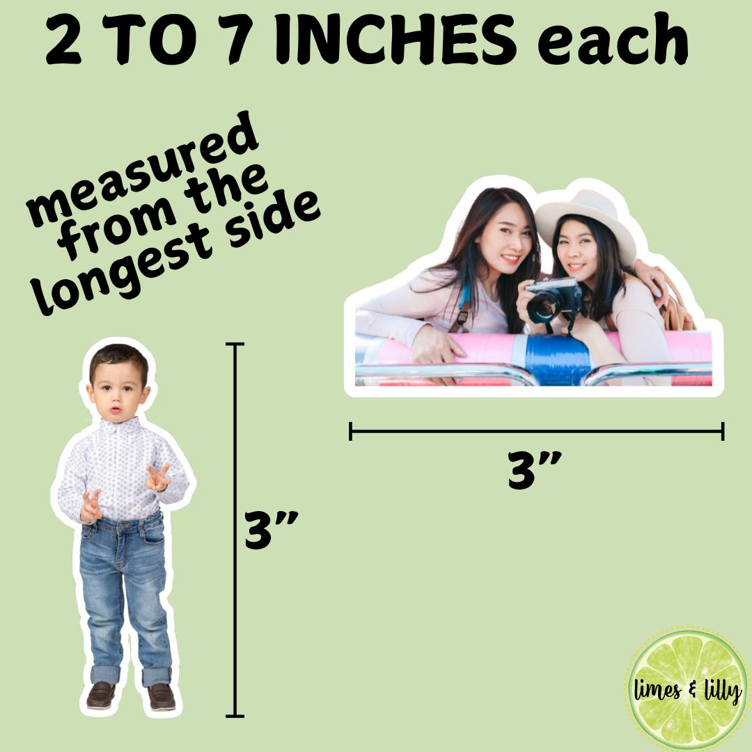 CUSTOM Photo Vinyl Stickers | Personalized Photo Sticker | Create Your Own Sticker| Custom Picture Sticker| Die Cut Sticker | Custom Sticker
