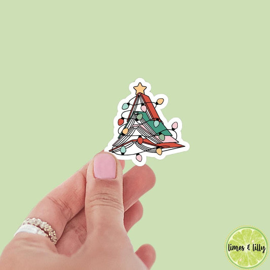 Christmas Tree Book Stack Sticker | Christmas Sticker | Holiday Sticker | Kindle Stickers | Vinyl Sticker | Laptop