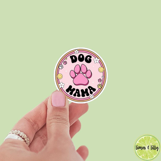 Dog Mama Pink Quote Sticker | Bookish Stickers | Kindle Stickers | Sticker Quote | Dog Lover | Book Lover